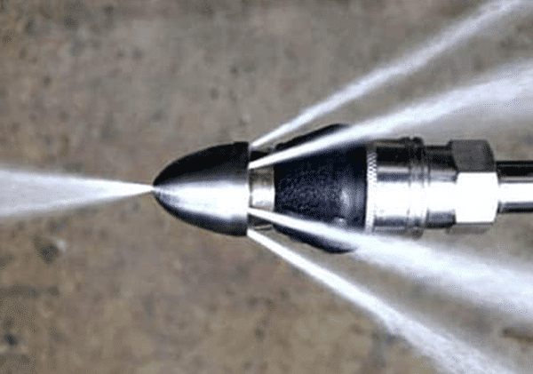 a graphic of a pipe with water coming out of the sides