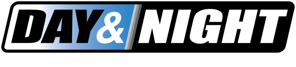 Logo: Day & Night Air Conditioning. Heating, & Plumbing